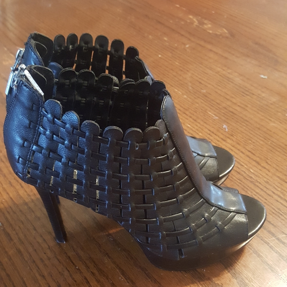 Calvin Klein leather booties. Size 8